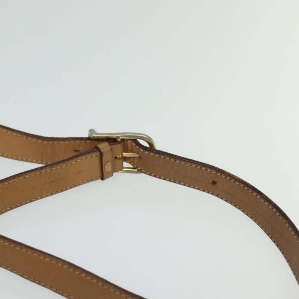 Authentic CELINE Macadam Canvas Shoulder Bag PVC Leather Brown Gold - Picture 15 of 16